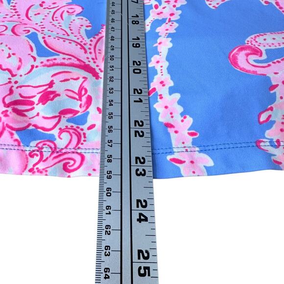 Lilly Pulitzer Karina Tunic Top Women’s Small Blue Peri Go With The Flow Pink - Picture 9 of 9